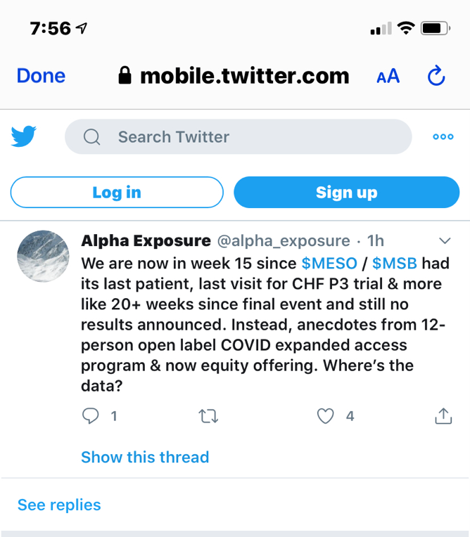 Mesoblast Limited Asx Msb Warning Alpha Exposure Is On The Case Again Page 1 Hotcopper Asx Share Prices Stock Market Share Trading Forum